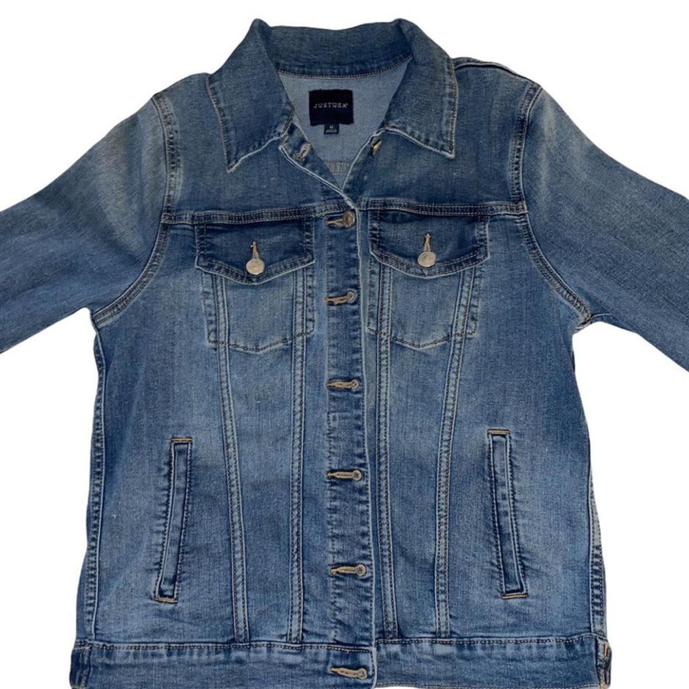 blue denim jacket